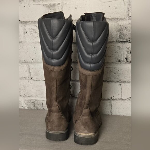 Helly Hansen Brown Tall Lace-Up Boots Women’s 9 Waterproof Leather Winter Hiking - Picture 4 of 9